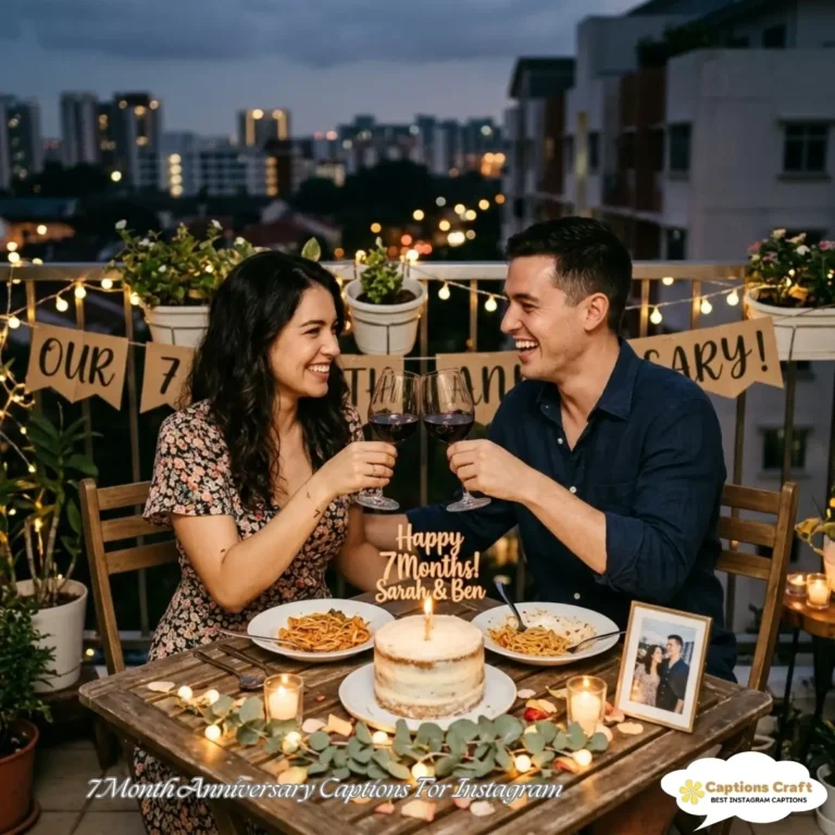 Celebrate Love with 7 Month Anniversary Captions For Instagram and Quotes 137+ Magical Moments