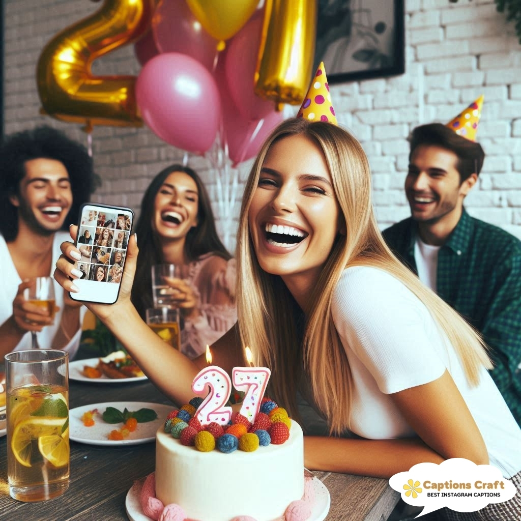 Creative 27th Birthday Captions