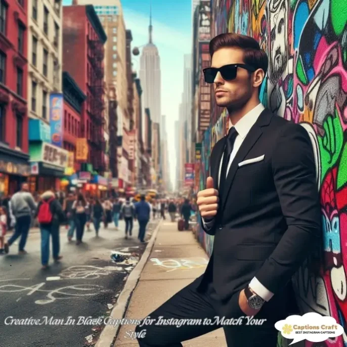 137+ Cool Man In Black Captions For Instagram For & Quotes Bold And Classic Vibes