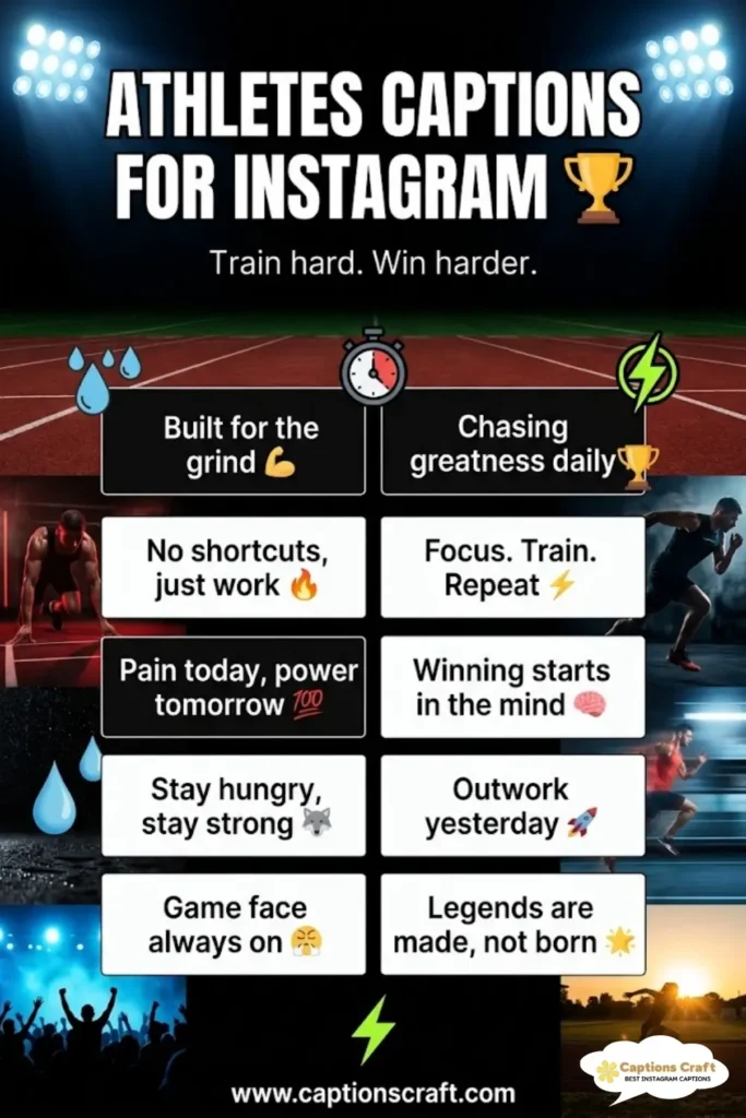 Unstoppable Athletes Captions For Instagram and Quotes That Inspire 143+ Champions
