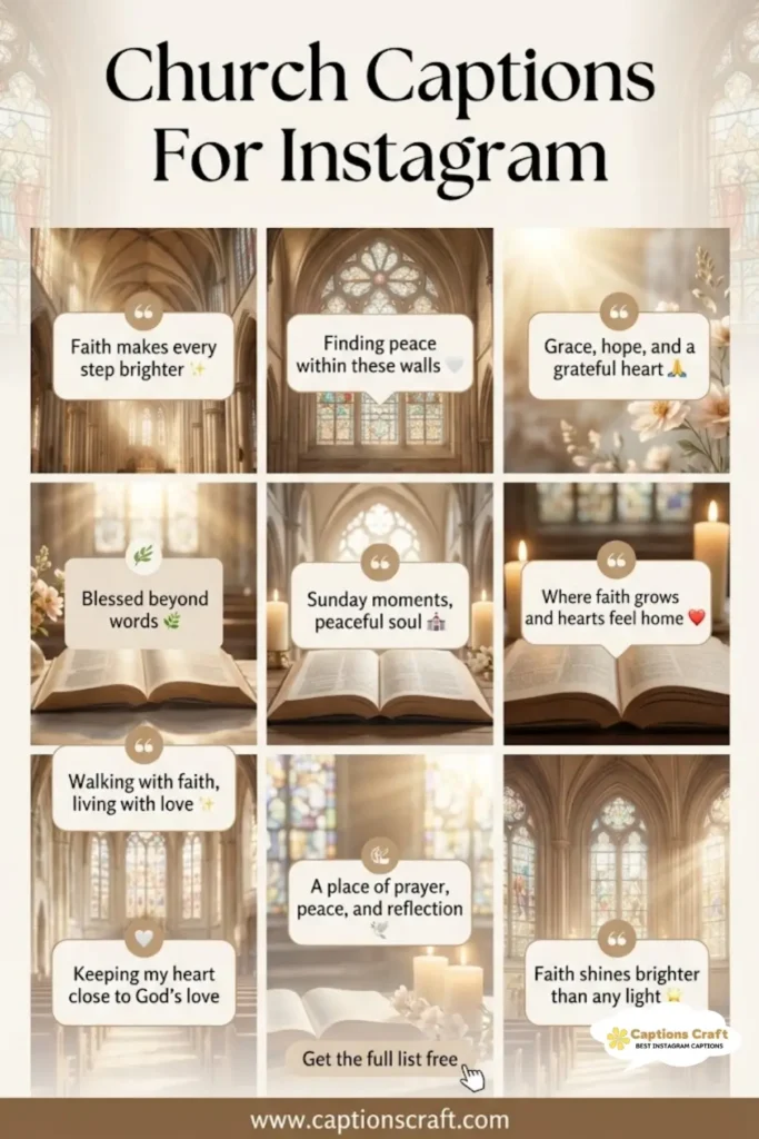 129+ Inspiring Church Captions For Instagram That Shine Bright
