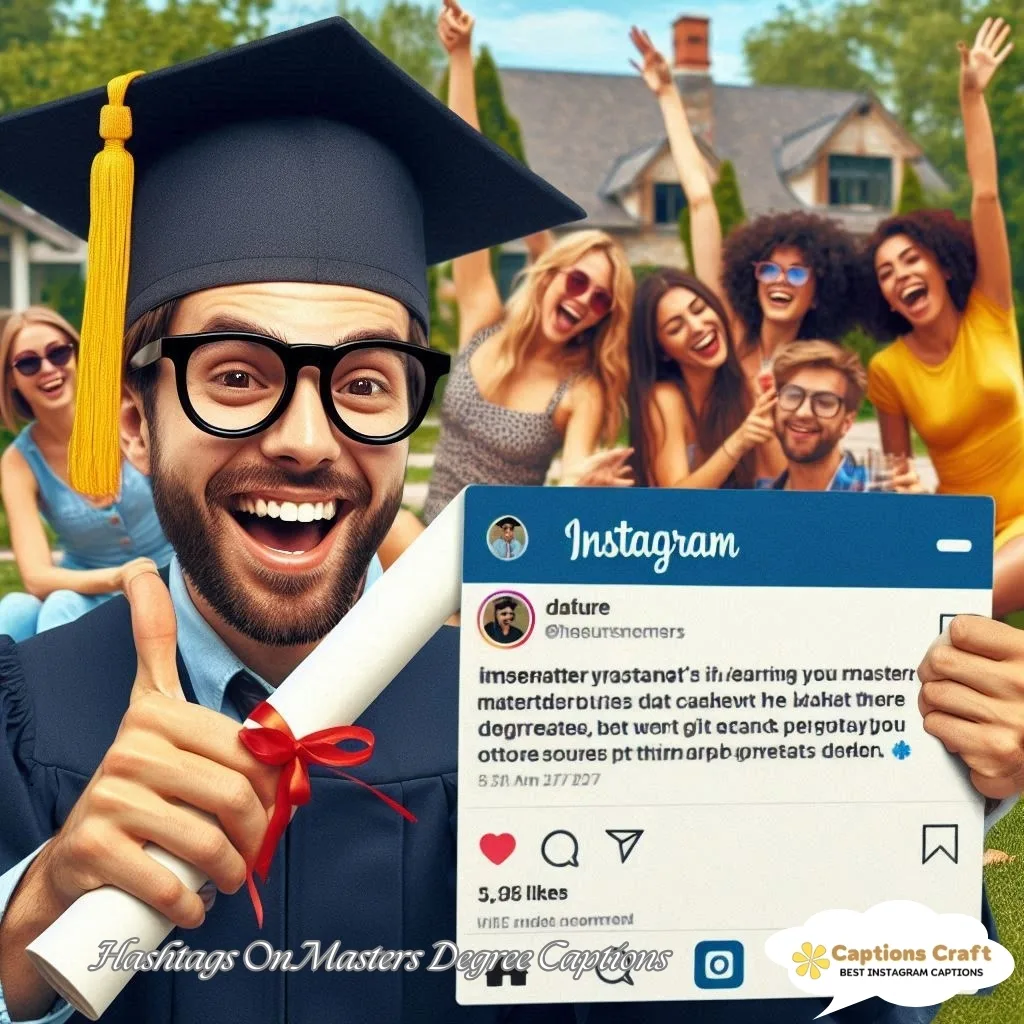 Hashtags On Masters Degree Captions