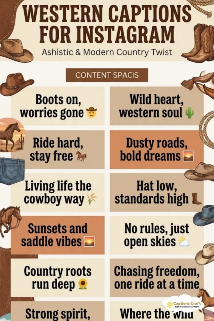 127+ Unforgettable Western Captions For Instagram That Will Inspire Your Adventure Quotes
