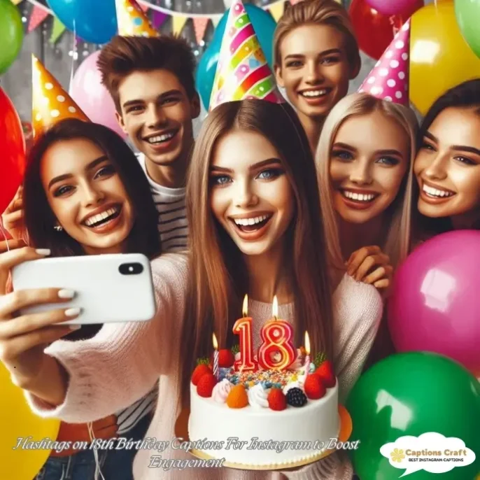 Hashtags on 18th Birthday Captions For Instagram to Boost Engagement