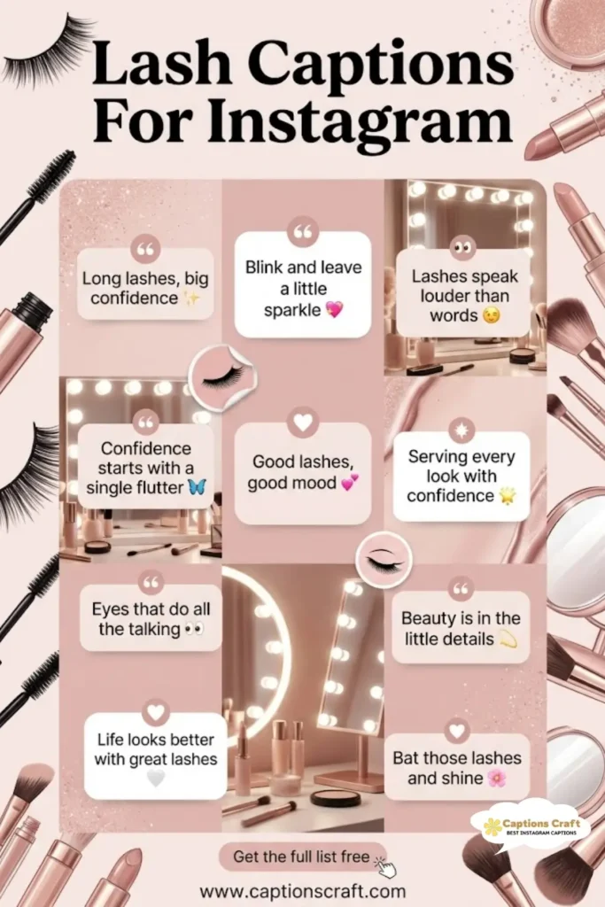 137+ Creative Lash Captions For Instagram And Quotes To Highlight Your Glam Game