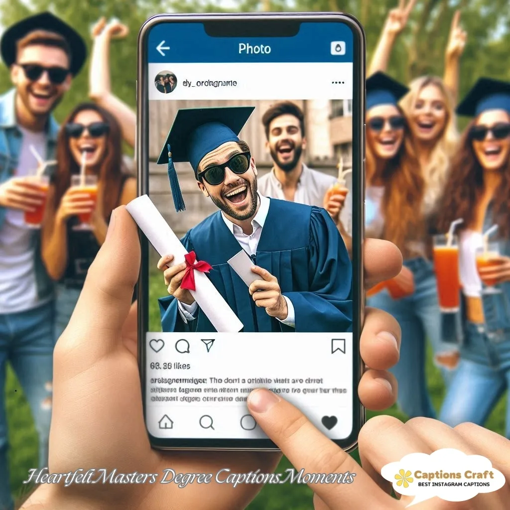 Heartfelt Masters Degree Captions Moments