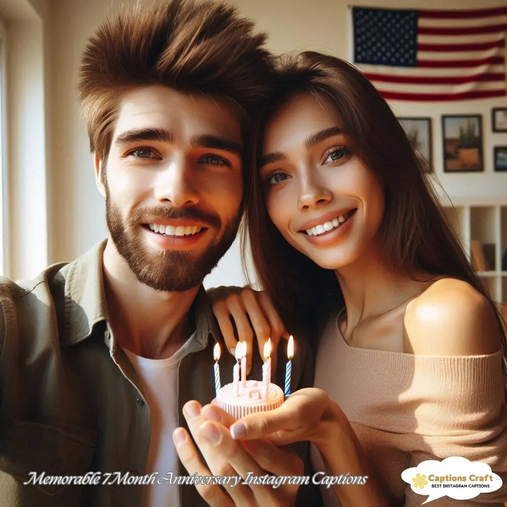 Celebrate Love with 7 Month Anniversary Captions For Instagram and Quotes 137+ Magical Moments