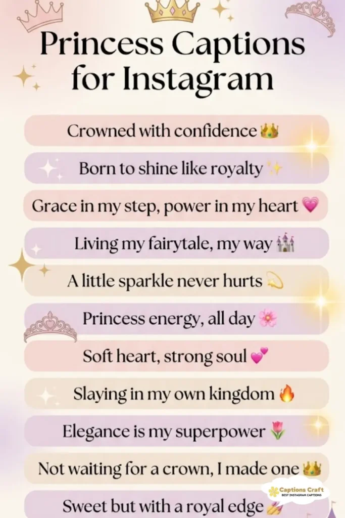 129+ Magical Princess Captions For Instagram And Enchanting Quotes