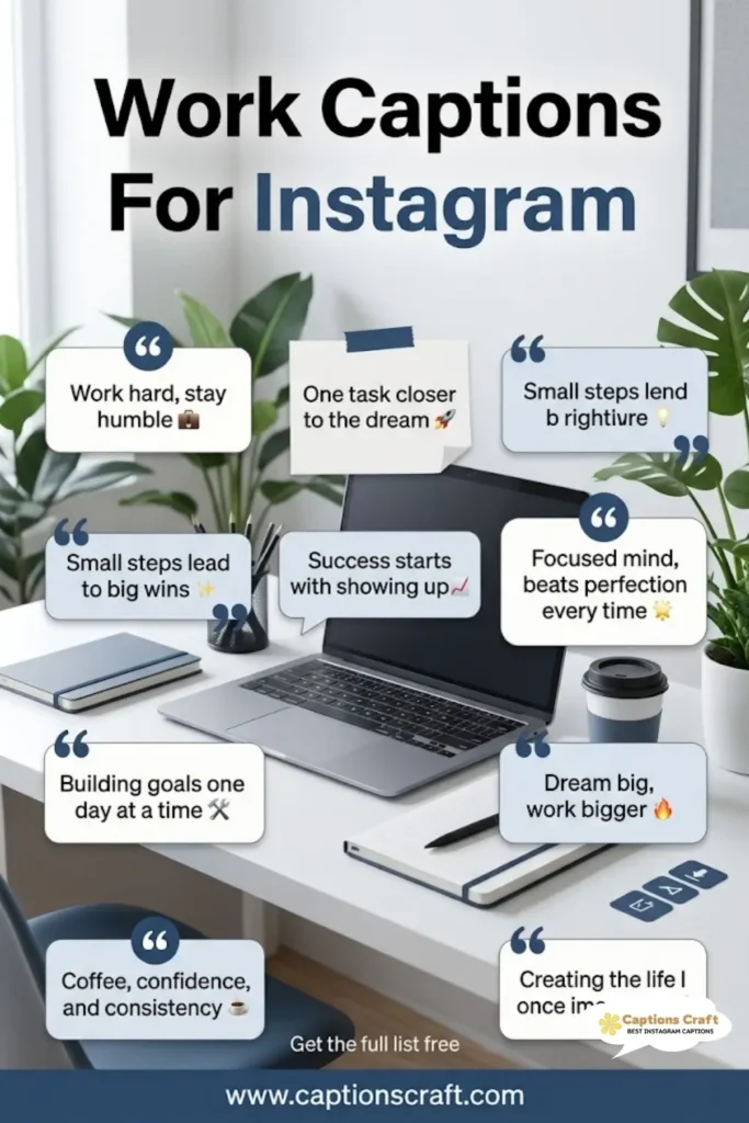 139+ Powerful Work Captions For Instagram and Quotes to Inspire Your Journey