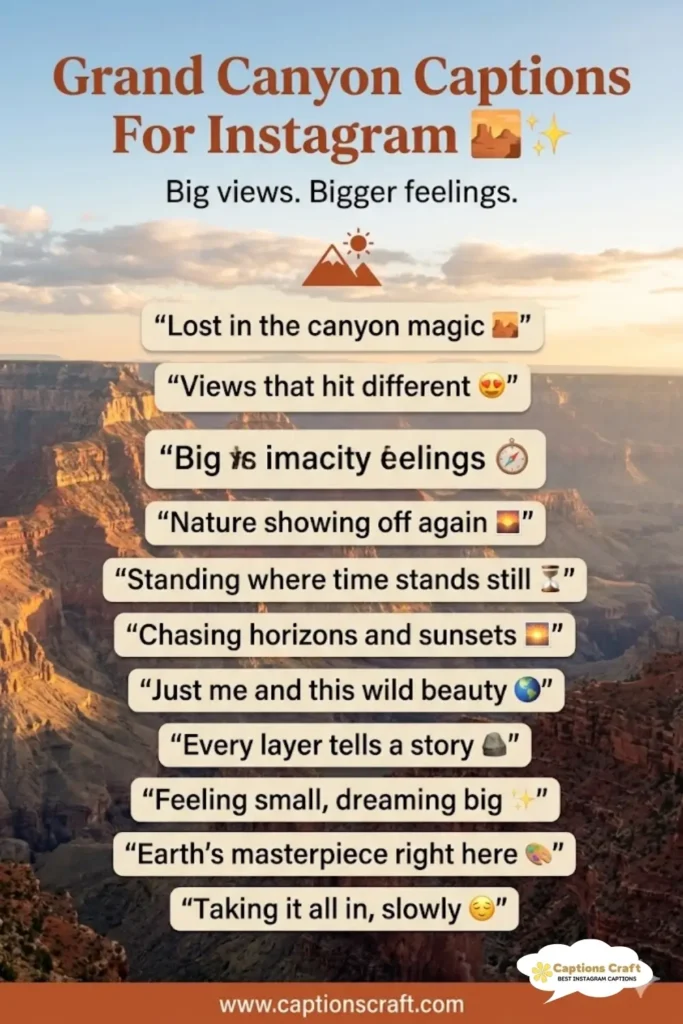 129+ Stunning Grand Canyon Captions For Instagram And Quotes That Inspire Adventure