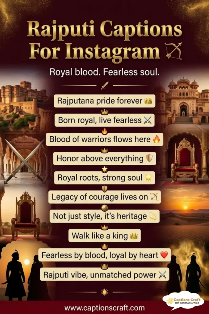 125+ Powerful Rajputi Captions For Instagram and Inspiring Quotes for Your Feed