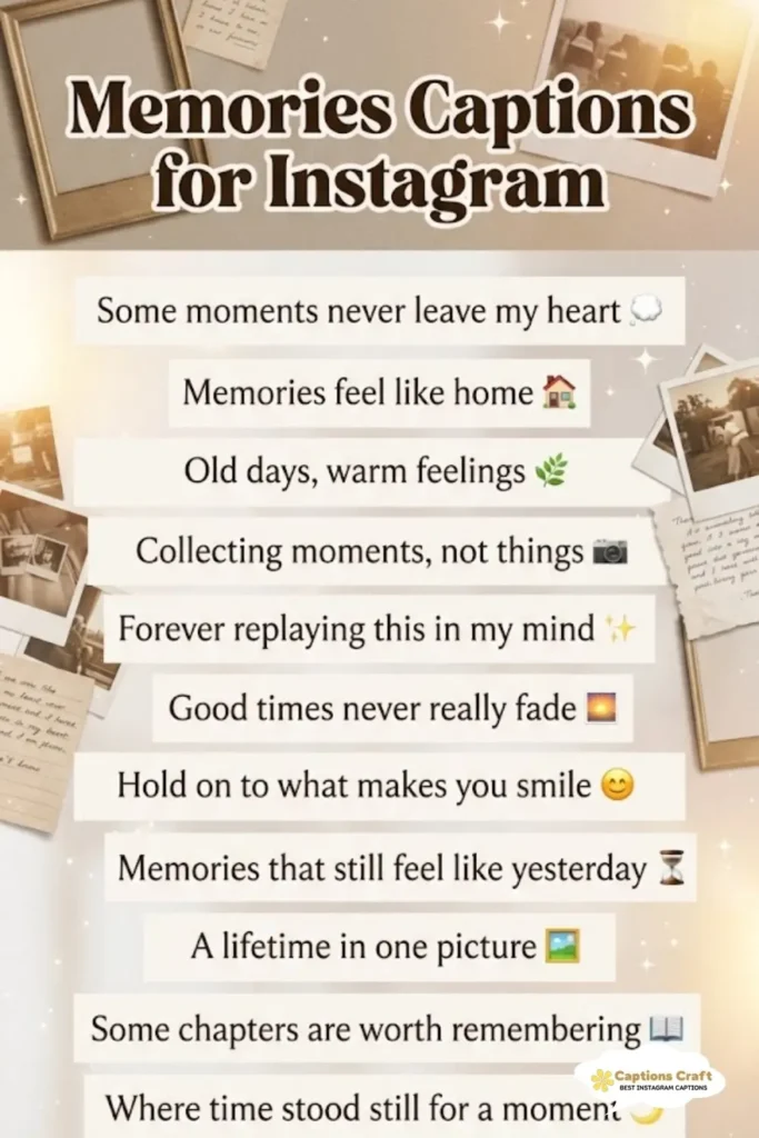 145+ Cherished Memories Captions for Instagram And Quotes That Spark Joy