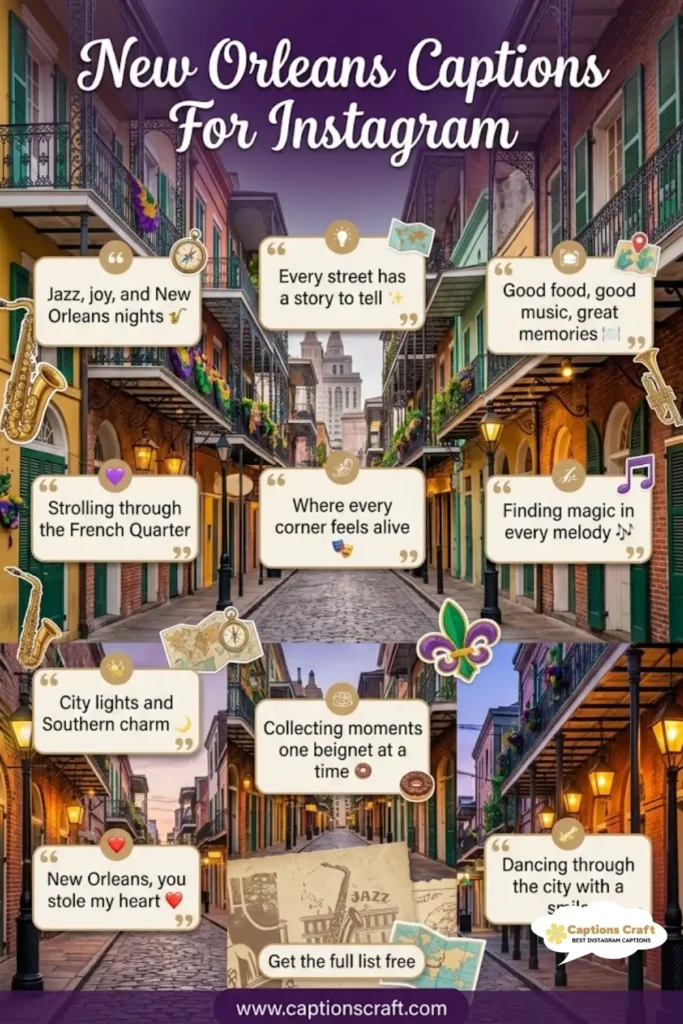 127+ Creative New Orleans Captions For Instagram and Quotes to Brighten Your Feed
