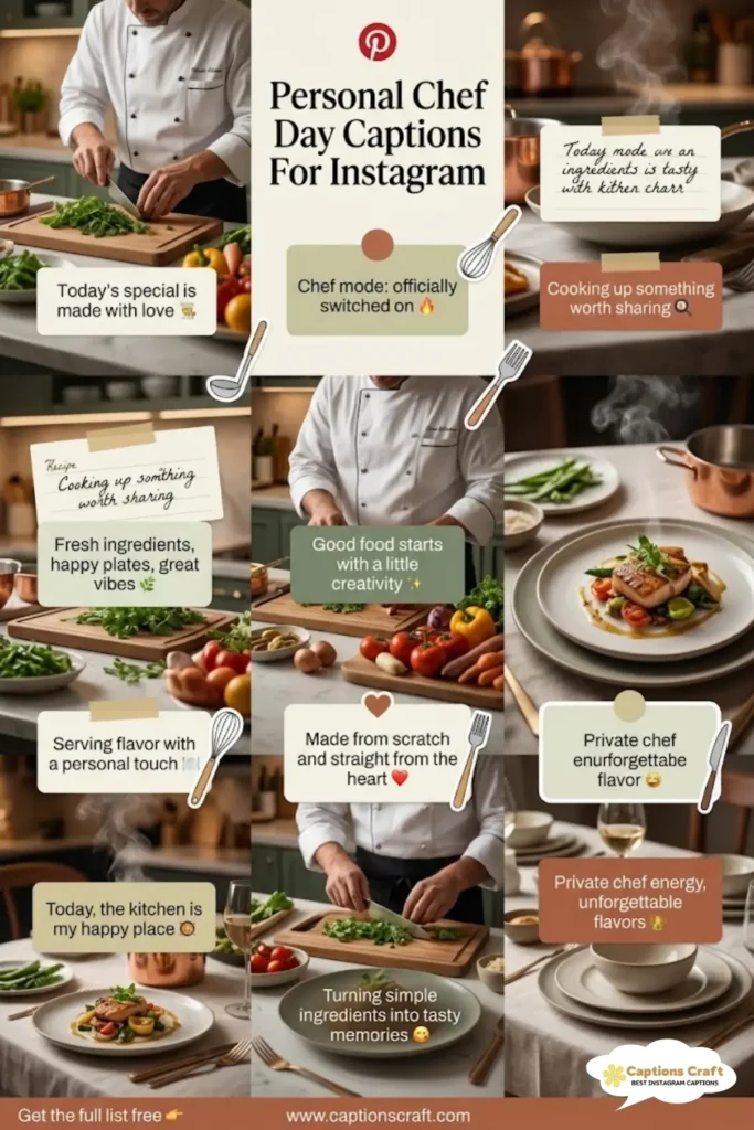 127+ Delicious Personal Chef Day Captions For Instagram and Inspiring Quotes