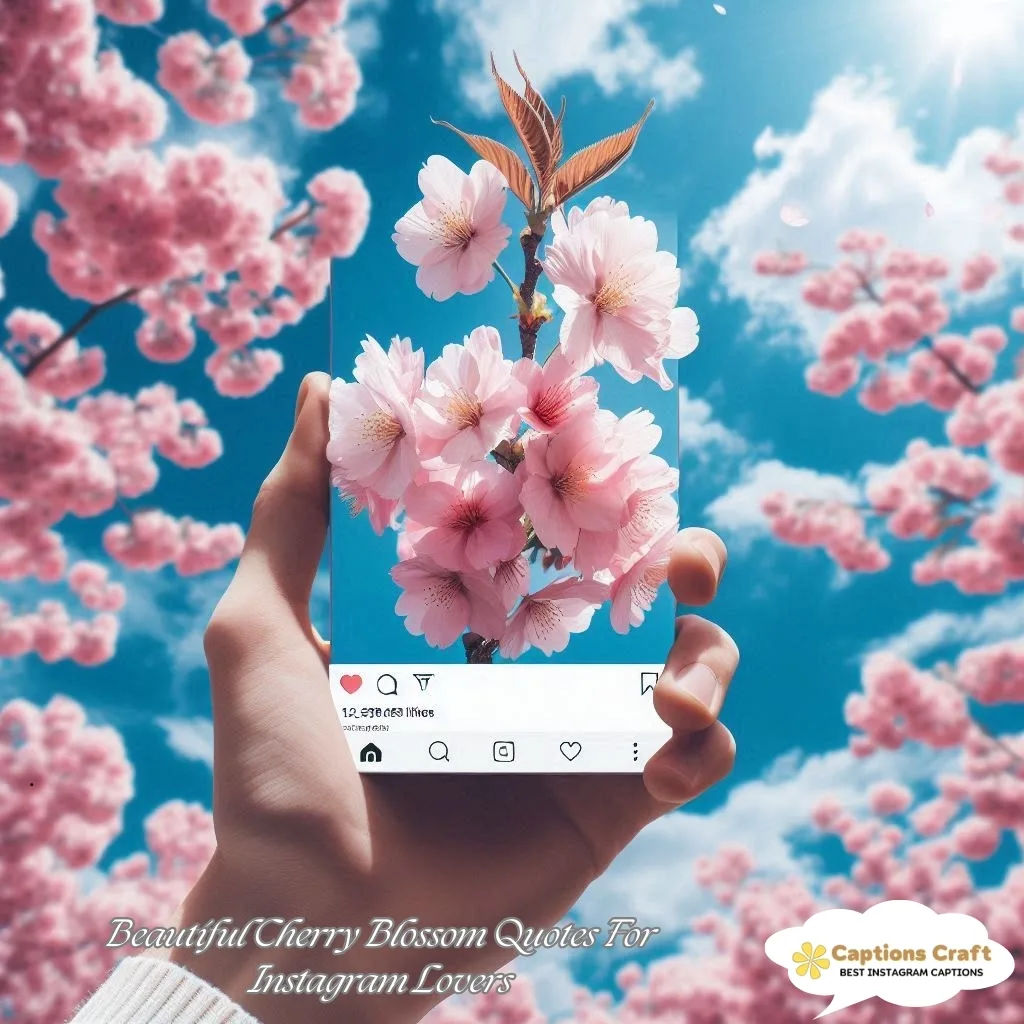 Beautiful Cherry Blossom Quotes For Instagram Lovers