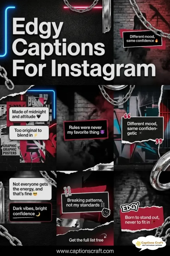 127+ Unapologetic Edgy Captions For Instagram To Own Your Vibe