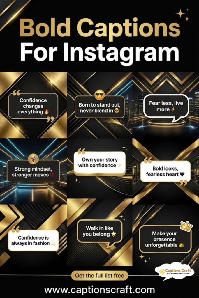 127+ Powerful Bold Captions For Instagram and Quotes to Inspire Your Followers