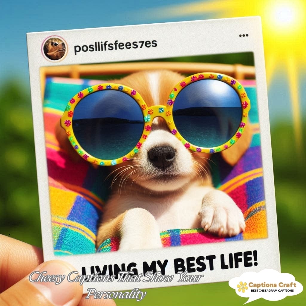 Cheesy Captions That Show Your Personality