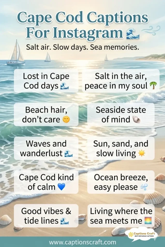 145+ Essential Cape Cod Captions For Instagram and Quotes to Boost Your Likes