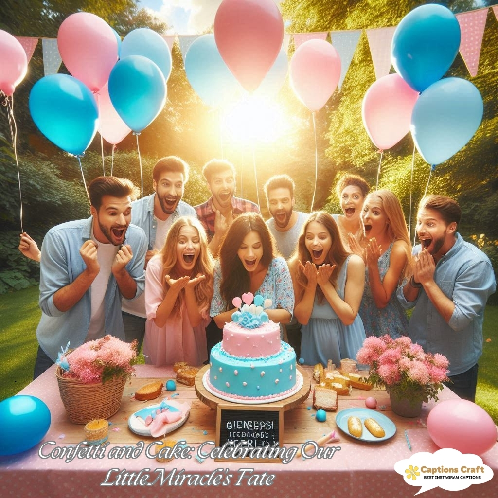 Confetti and Cake Celebrating Our Little Miracles Fate