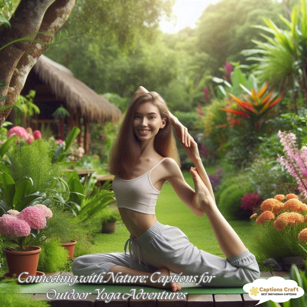 Connecting with Nature Captions for Outdoor Yoga Adventures