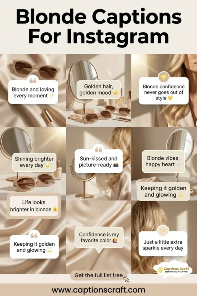 135+ Cute Blonde Captions For Instagram For Bright And Fun Vibes