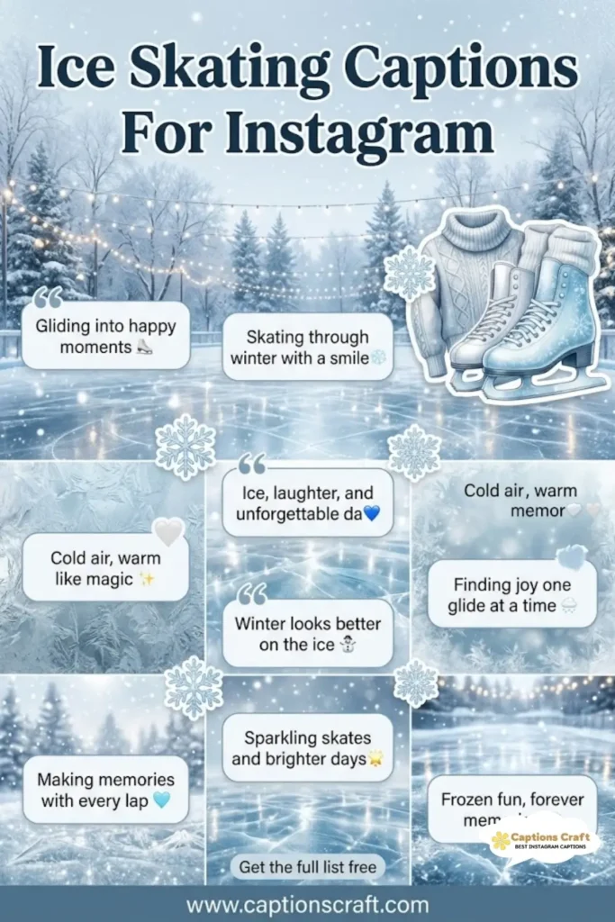 Skate Your Heart Out with 147+ Ice Skating Captions For Instagram And Quotes Magic