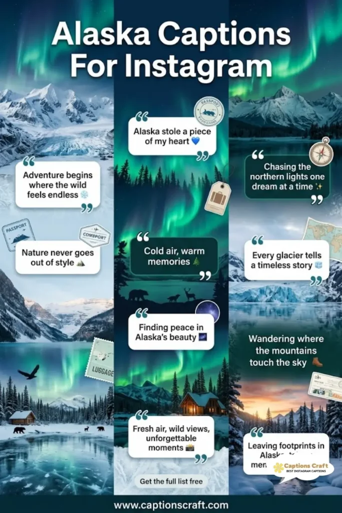 127+ Stunning Alaska Captions For Instagram To Share Frozen Beauty
