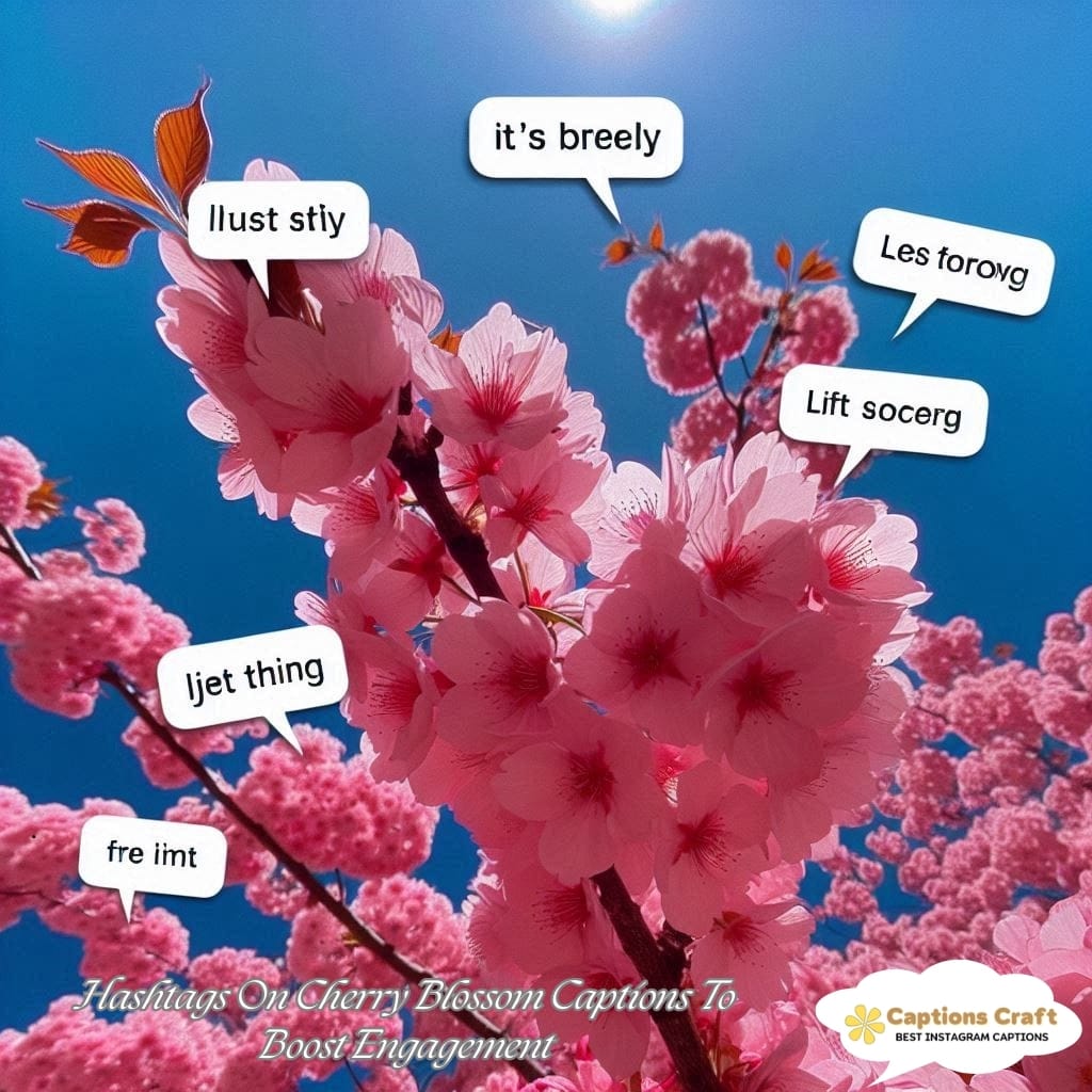 Hashtags On Cherry Blossom Captions To Boost Engagement