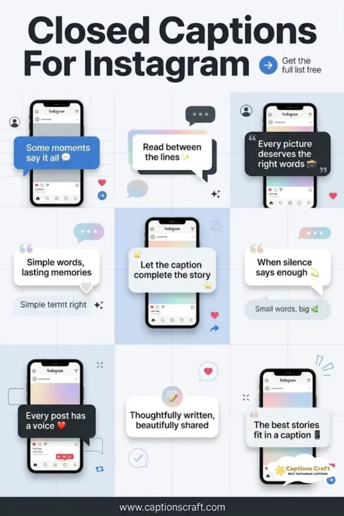 123+ Powerful Closed Captions For Instagram That Inspire and Engage Quotes