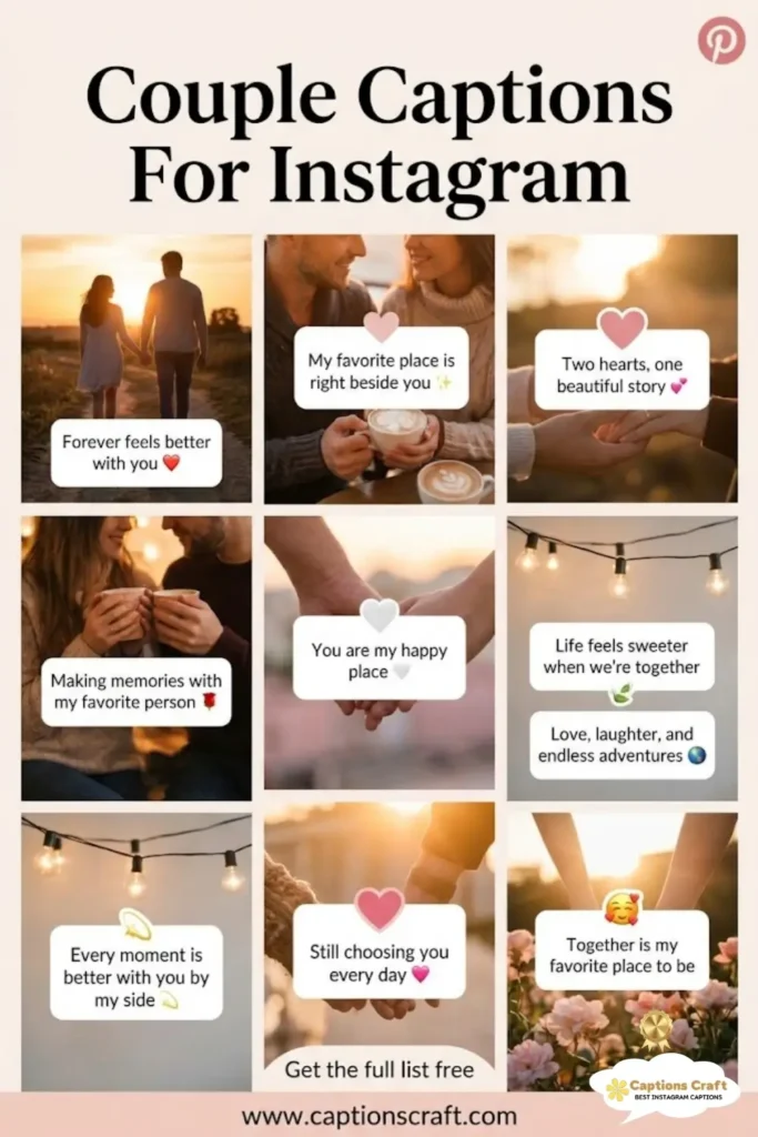 137+ Heartfelt Couple Captions for Instagram and Quotes to Share Your Love in 2026