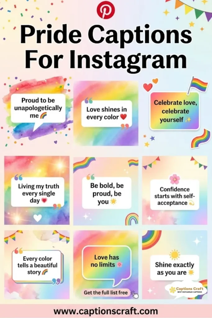 137+ Unforgettable Pride Captions for Instagram and Inspiring Quotes to Shine
