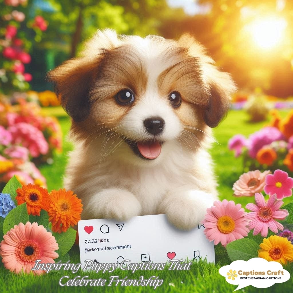 Inspiring Puppy Captions That Celebrate Friendship