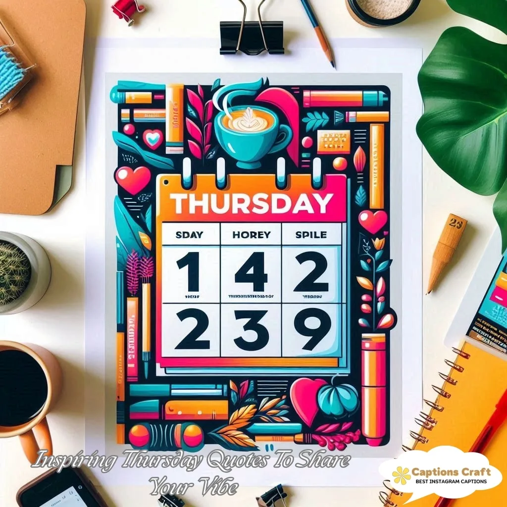 129+ Inspiring Thursday Captions For Instagram and Quotes to Brighten Your Day