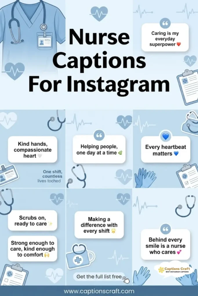 145+ Inspiring Nurse Captions For Instagram and Quotes to Celebrate Caregivers