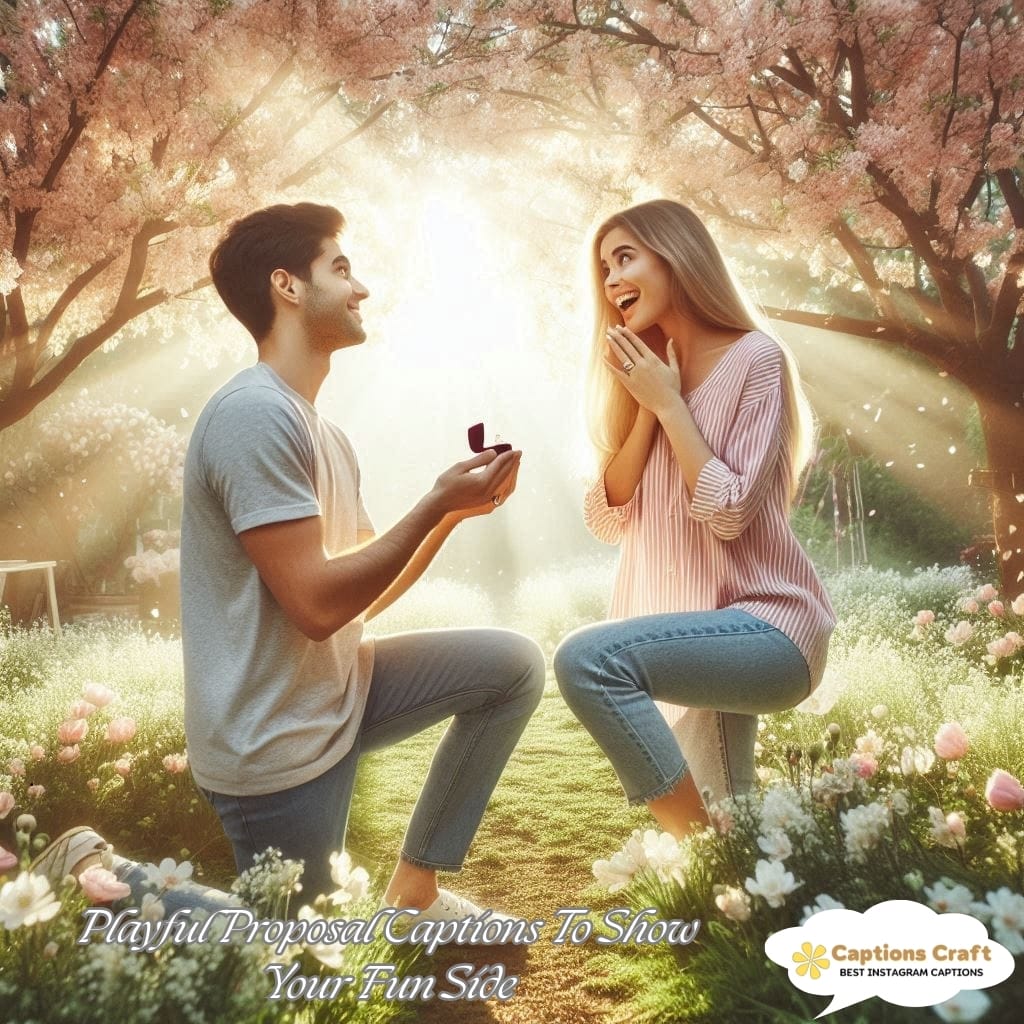 Playful Proposal Captions To Show Your Fun Side