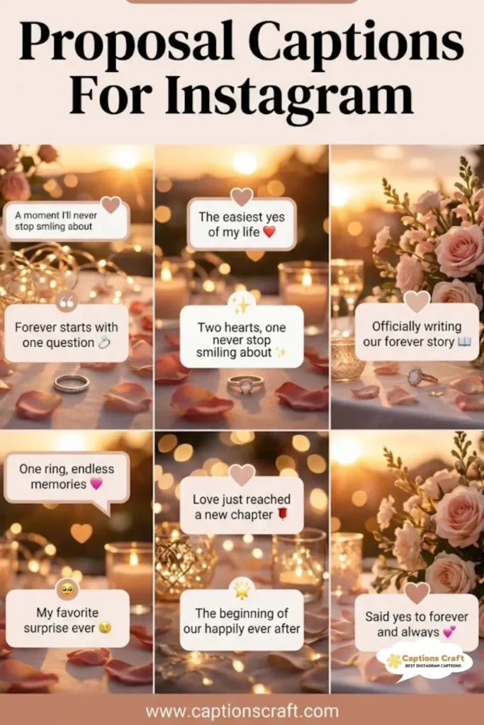 149+ Magical Proposal Captions For Instagram and Quotes to Spark Romance