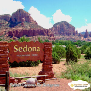 Sedona Captions For Instagram