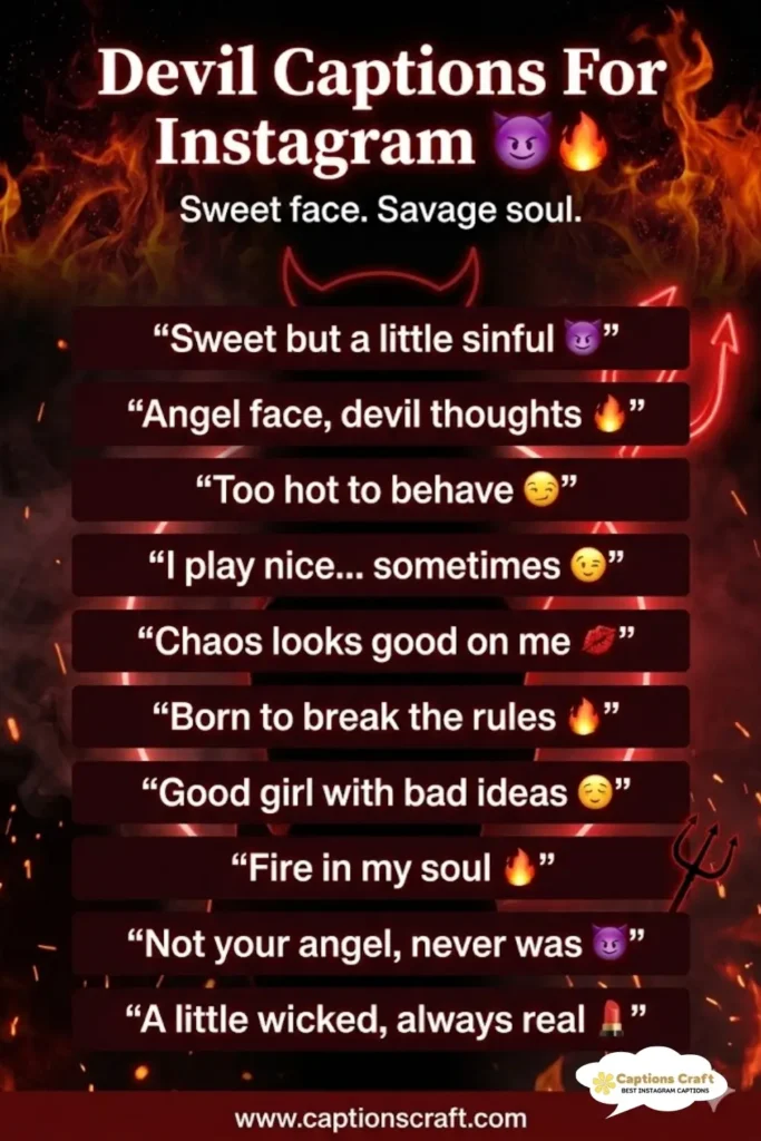 147+ Irresistible Devil Captions For Instagram and Quotes That Ignite Curiosity