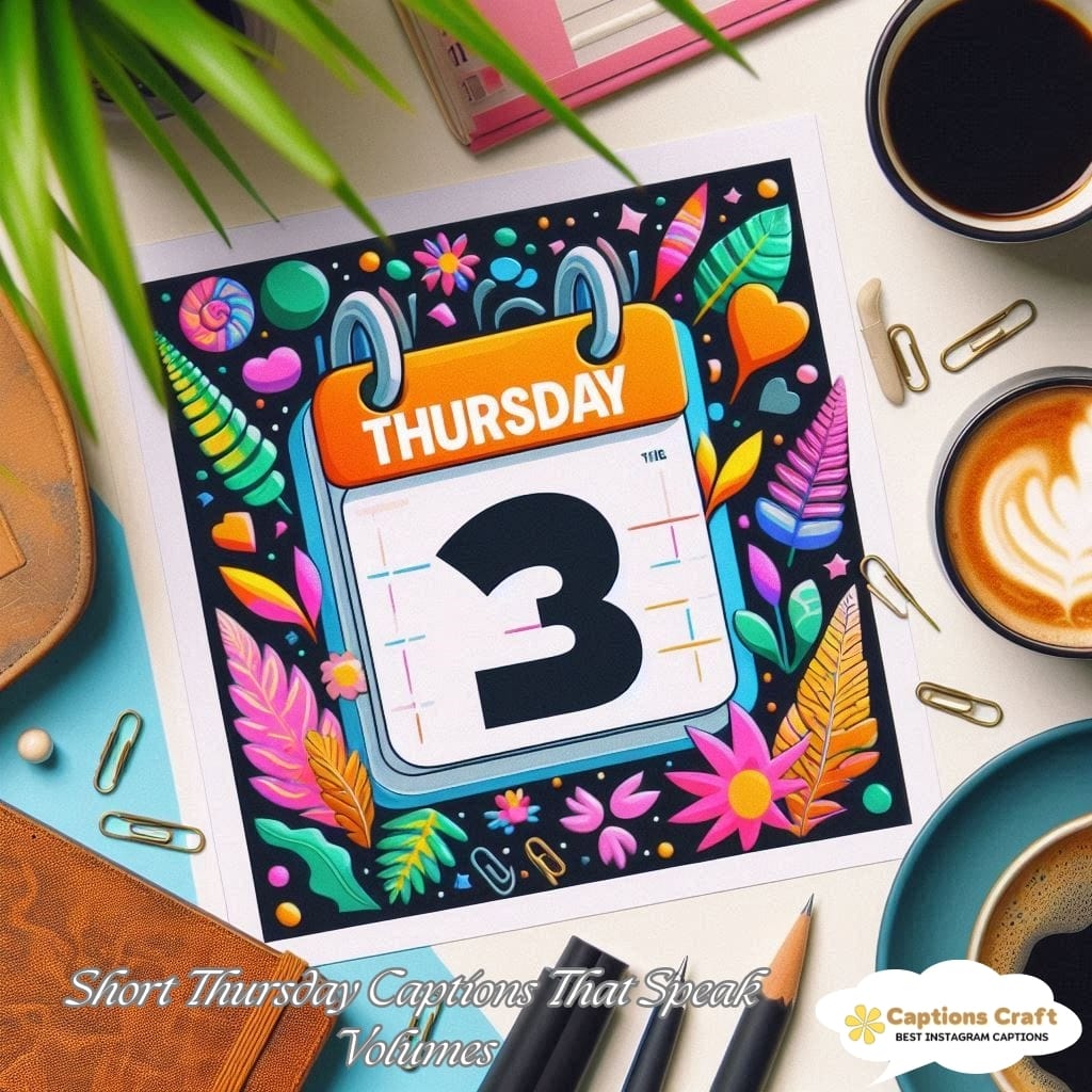 Short Thursday Captions That Speak Volumes