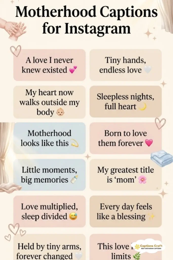 127+ Powerful Motherhood Captions For Instagram That Inspire and Connect Quotes