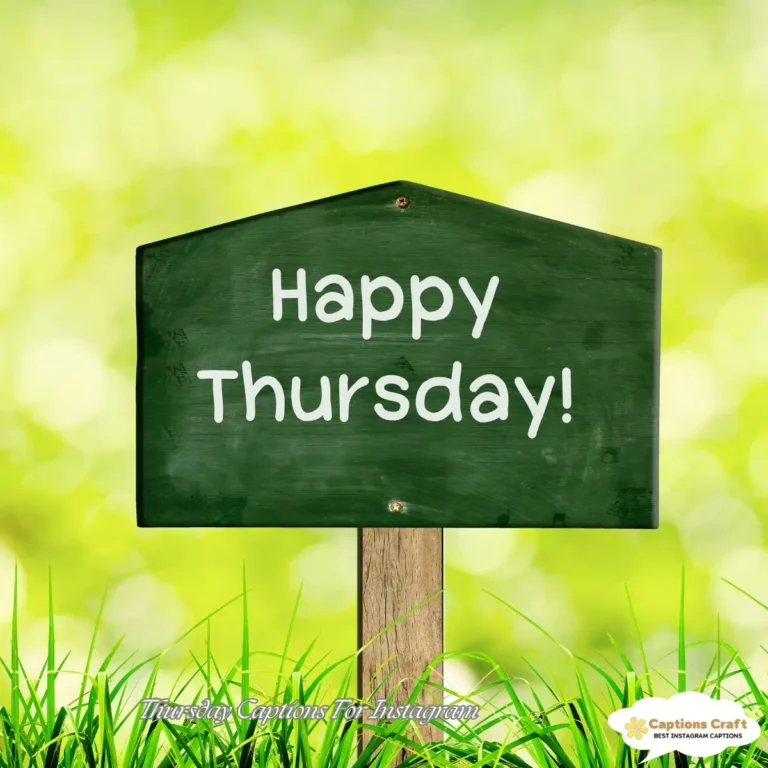 Thursday Captions For Instagram