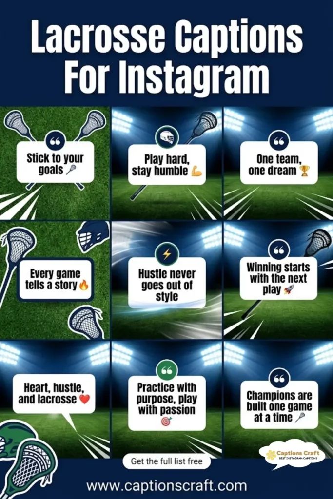 137+ Essential Lacrosse Captions For Instagram and Quotes That Ignite Passion
