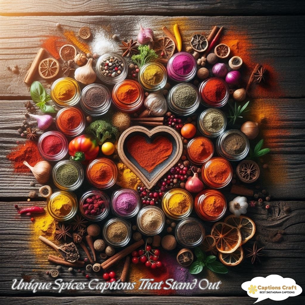 Unique Spices Captions That Stand Out