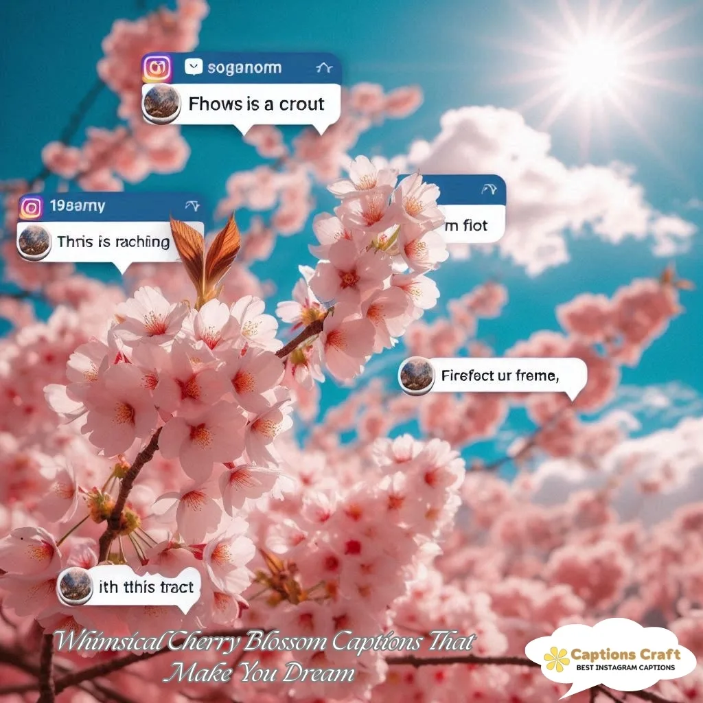 Whimsical Cherry Blossom Captions That Make You Dream