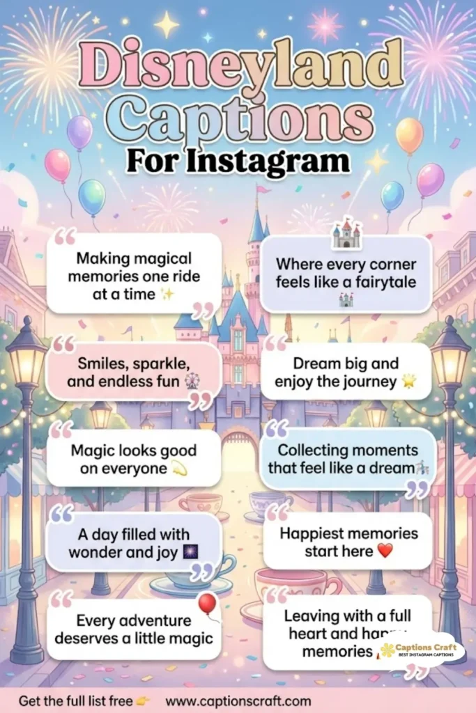 147+ Fun Disneyland Captions For Instagram And Quotes For Every Adventure