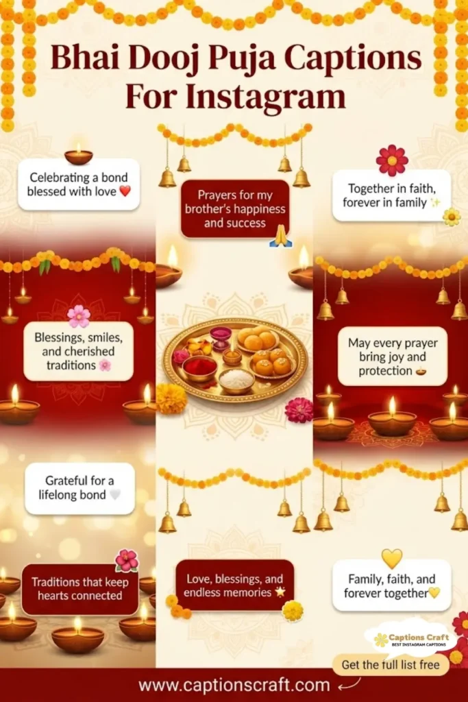 139+ Traditional Bhai Dooj Puja Captions For Instagram Moments