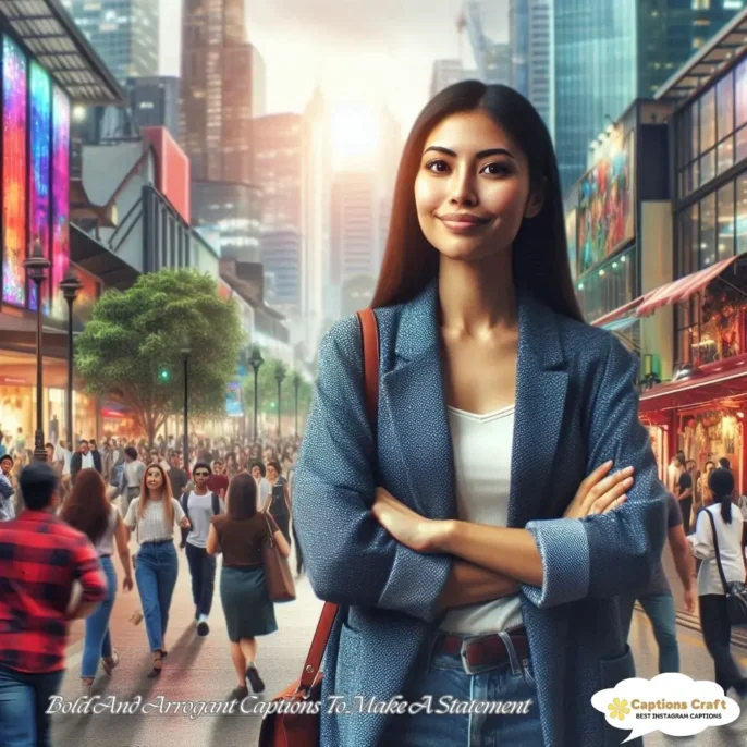 Bold And Arrogant Captions To Make A Statement