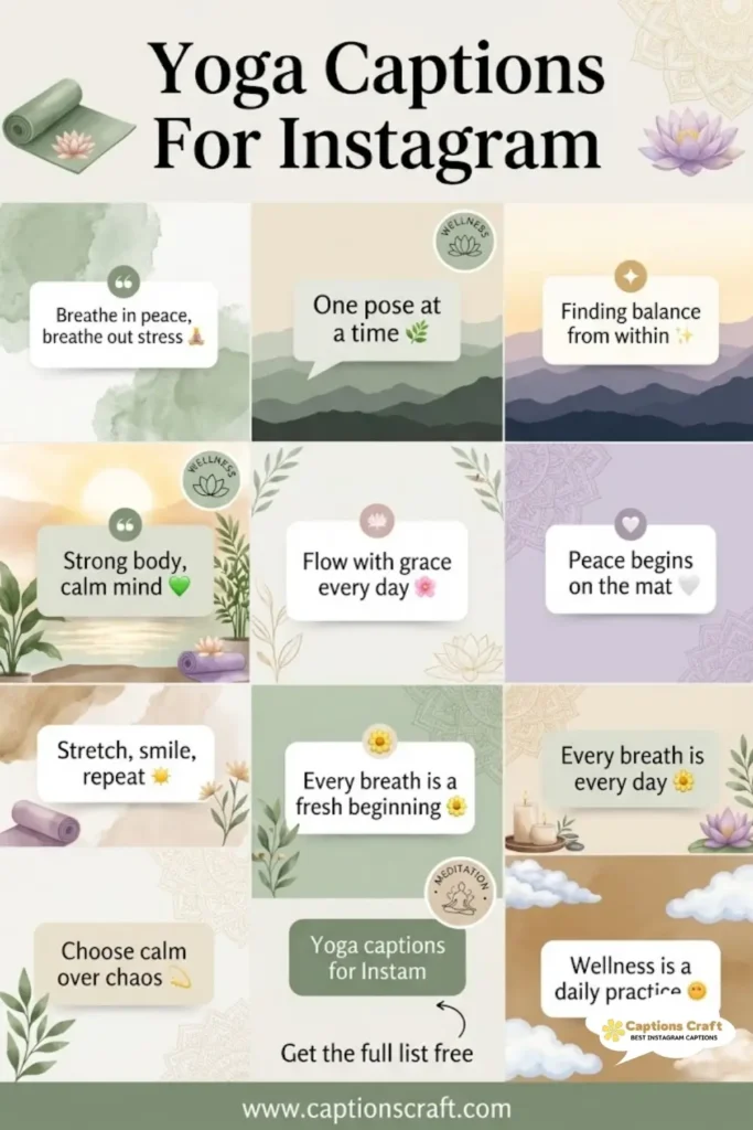 143+ Transformative Yoga Captions For Instagram and Inspiring Quotes You Need