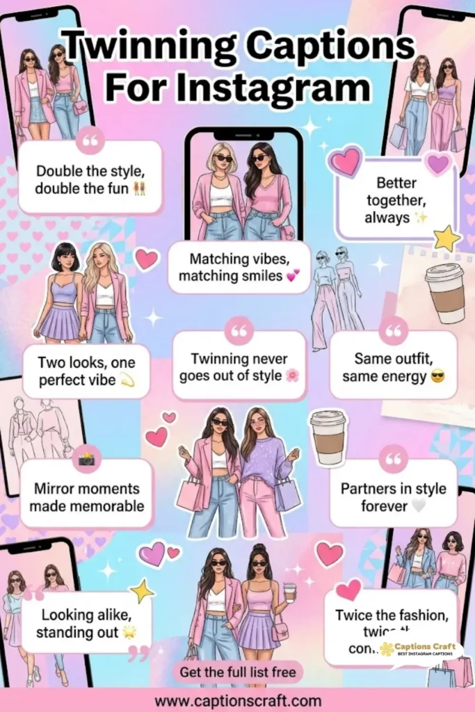125+ Must-Have Twinning Captions For Instagram and Quotes That Spark Connection
